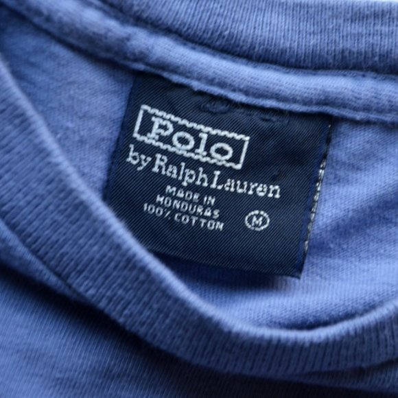 vintage 90's Polo spellout tee - Picture 4 of 4